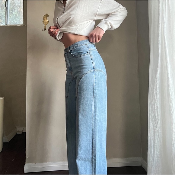 LAAGAM Western Wide Leg Pants - Picture 2 of 6